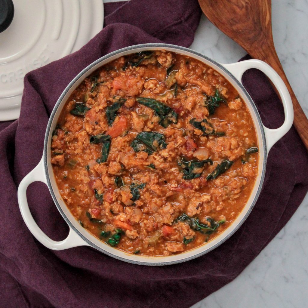 Savory Sausage Red Lentil Stew The Detroit Health Coach